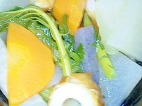 煮込んで！根菜とちくわこんにゃくのうま煮